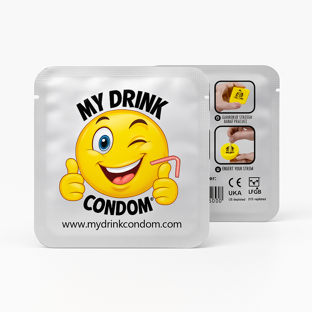 Single drinking condom - your personal drink bodyguard